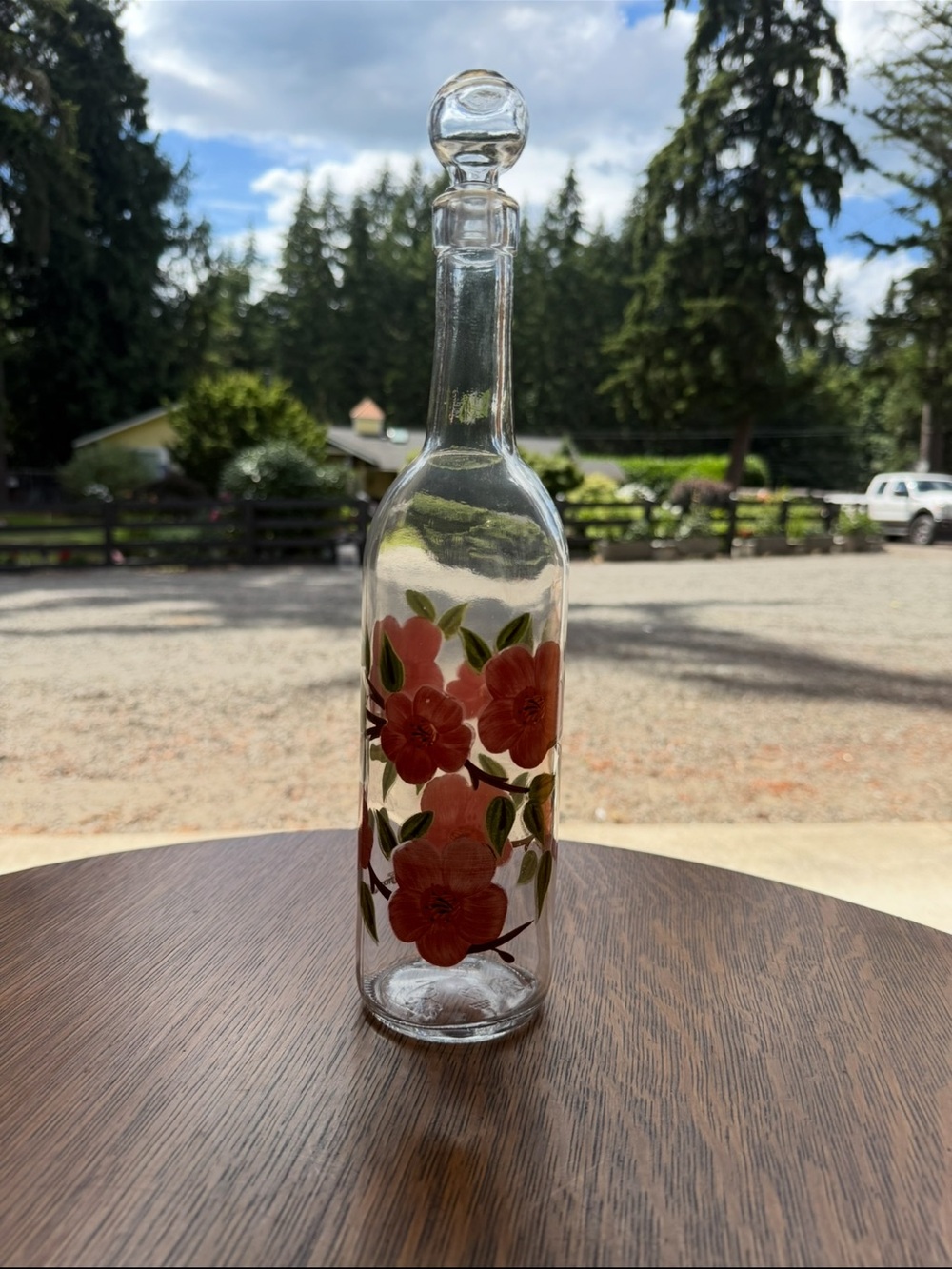 Franciscan desert rose Wine bottle